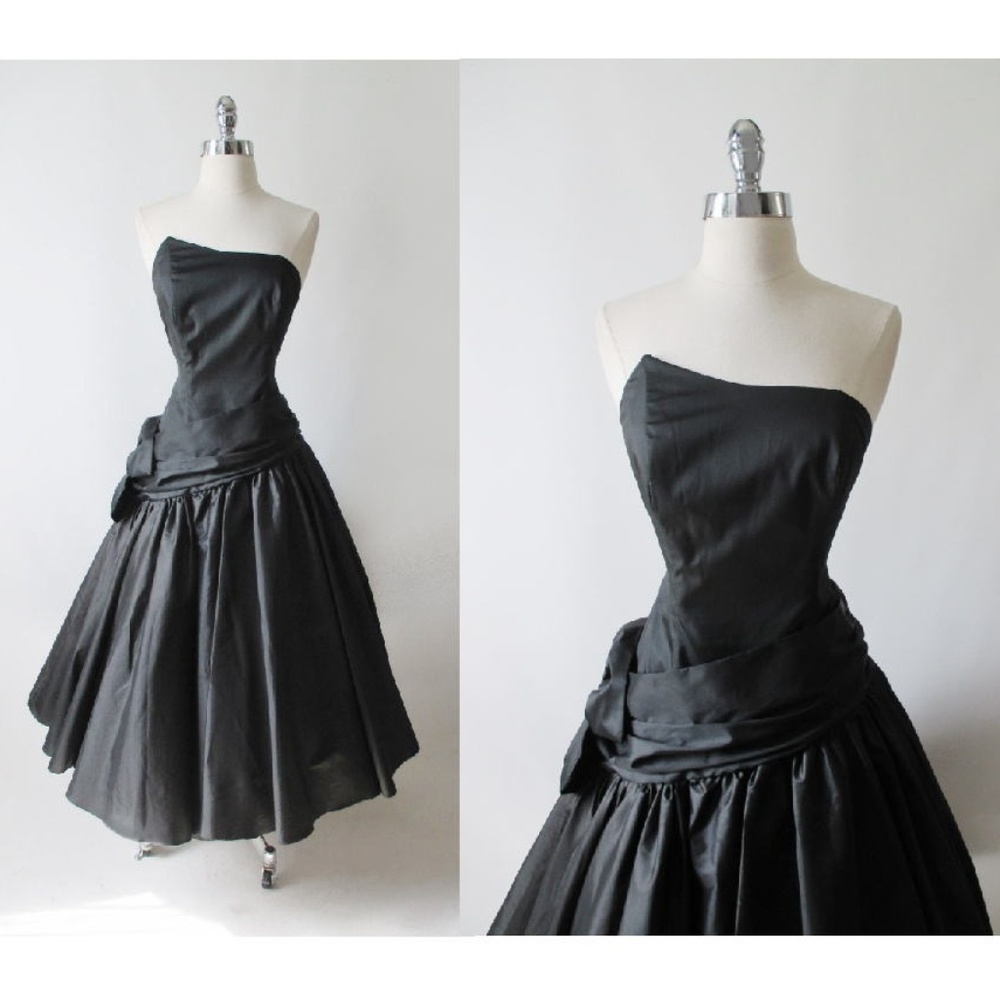 Vintage 80's Full Skirt Party Dress